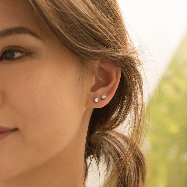 Dandelion Bezel Earrings